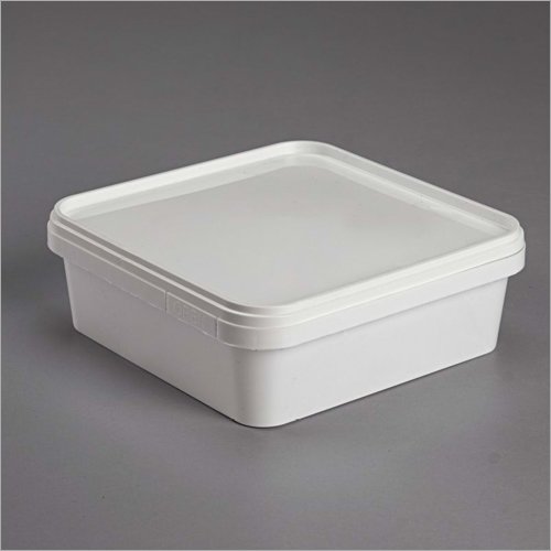 620ml Temper Evident Square White Transparent Container